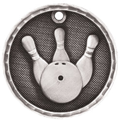 2"3D Bowling Medal