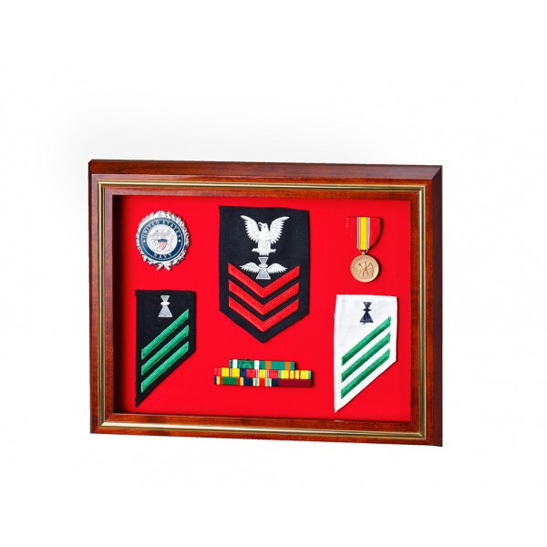 Shallow Shadow Box with Gold Border
