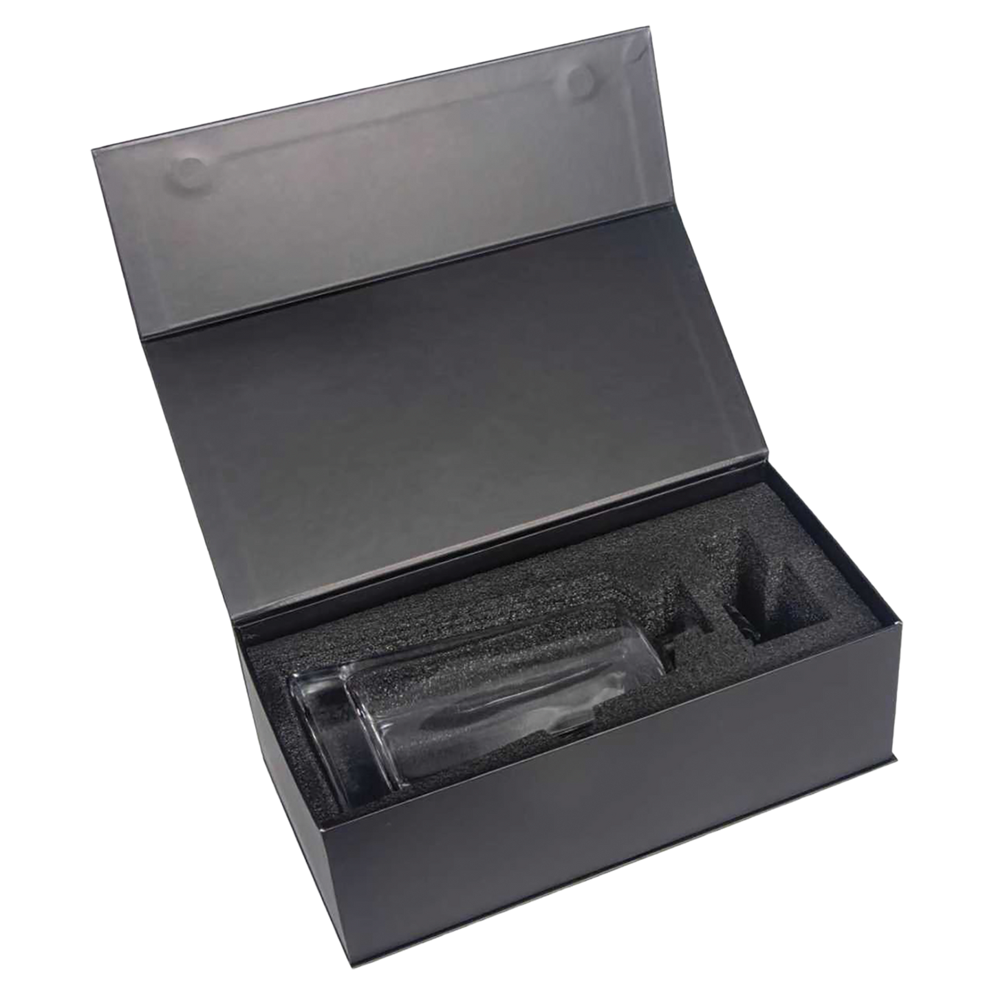 750 mL 12" Tequila Decanter in Black Gift Box with Printed Paper Sleeve