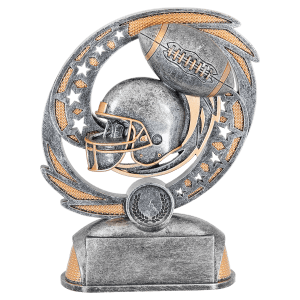 Hurricane Football Resin Award