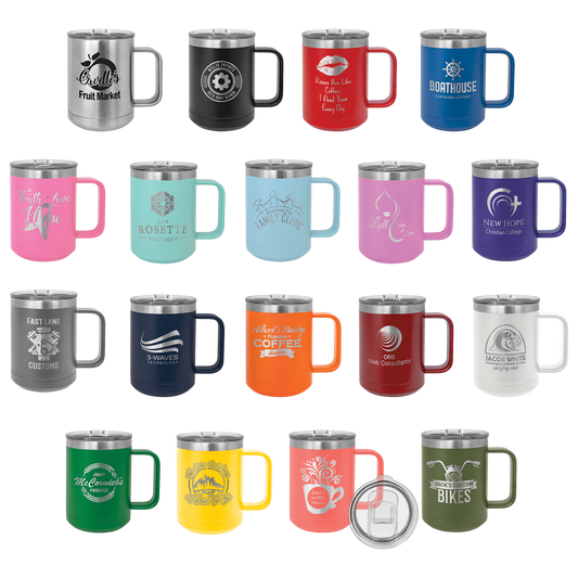 15 Oz Polar Camel Insulated Coffee Tumbler with Slider Lid