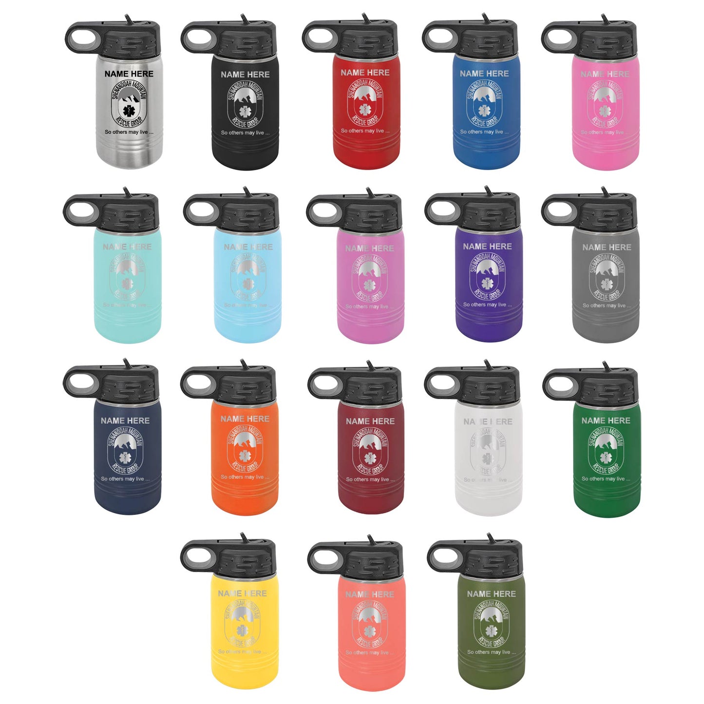 SMRG 12 Oz Polar Camel Insulated Water Bottle