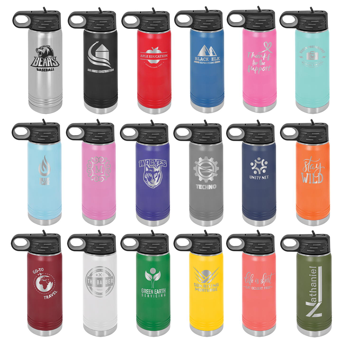 20 Oz Polar Camel Insulated Water Bottle