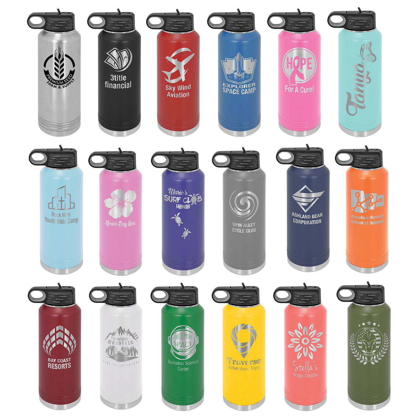 40 Oz Polar Camel Insulated Water Bottle
