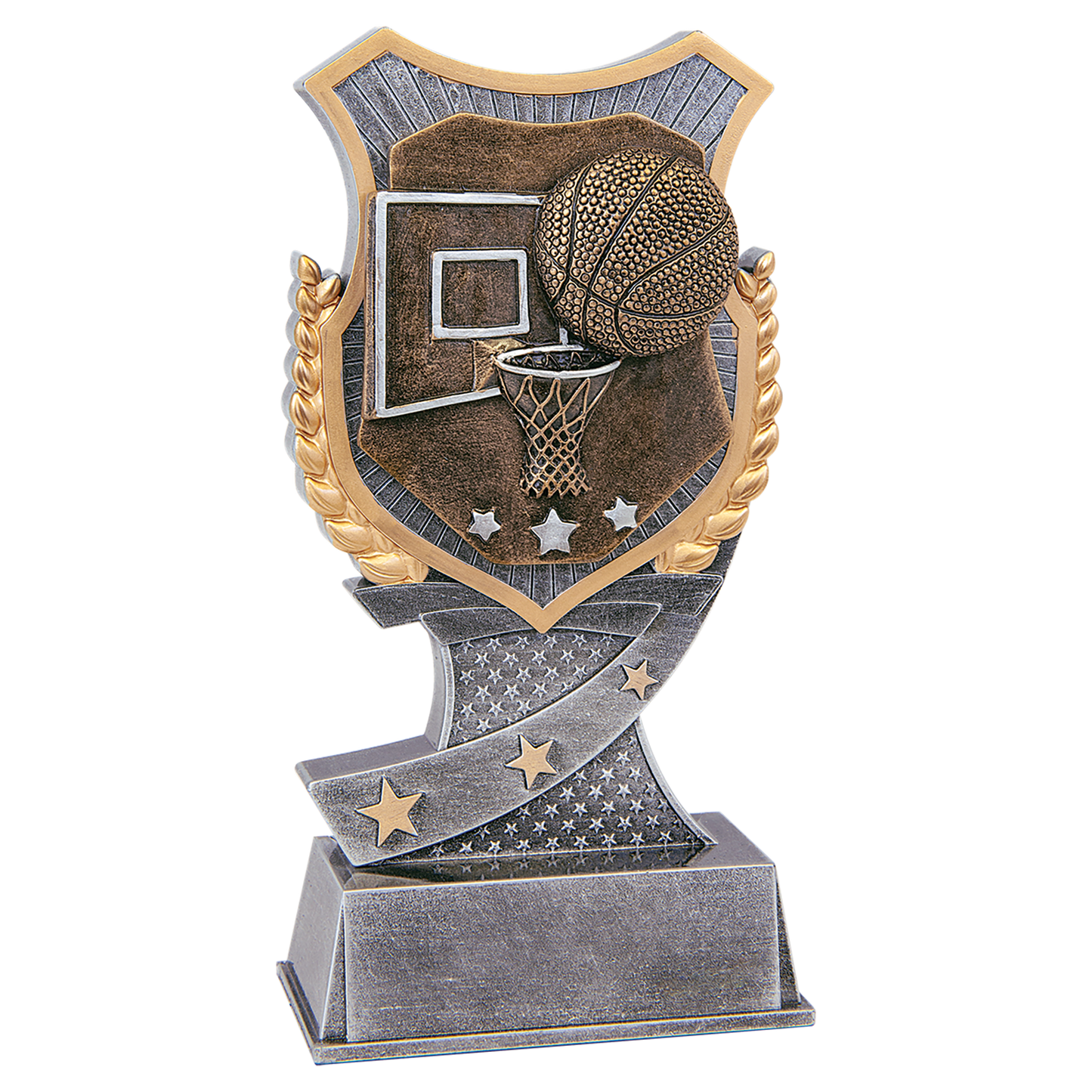 Shield Basketball Resin Award