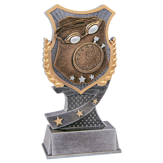 Shield Swimming Resin Award