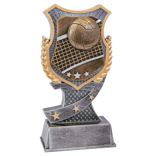 Shield Volleyball Resin Award