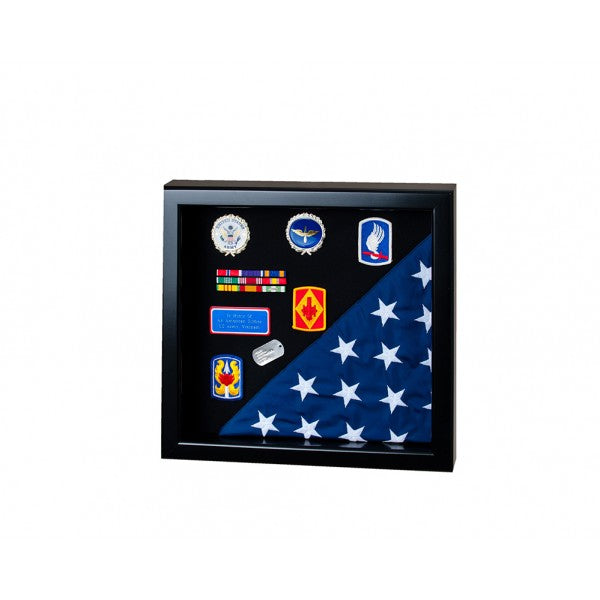 Square Flag Case/Shadow Box, for Memorial flag