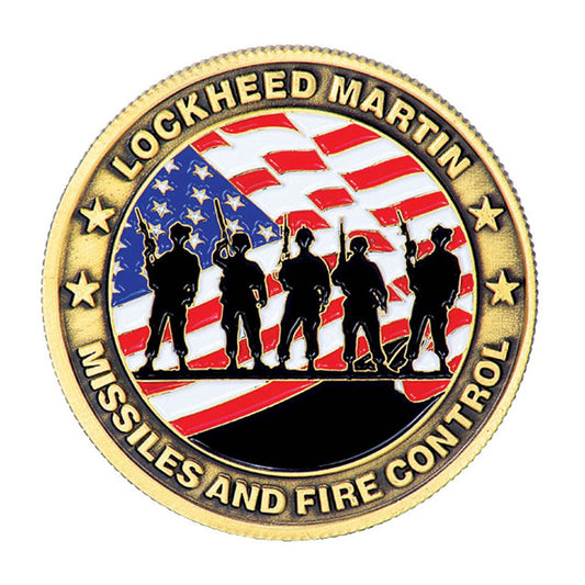 1 3/4" Die Stamped Challenge Coin