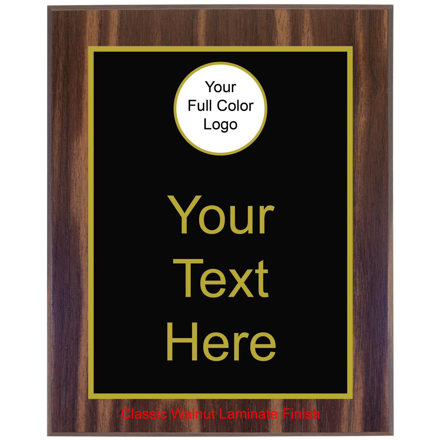Basic Laminate Plaque with full color logo insert