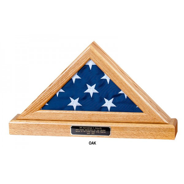 Flag Case on Pedestal Base, for retirement flag