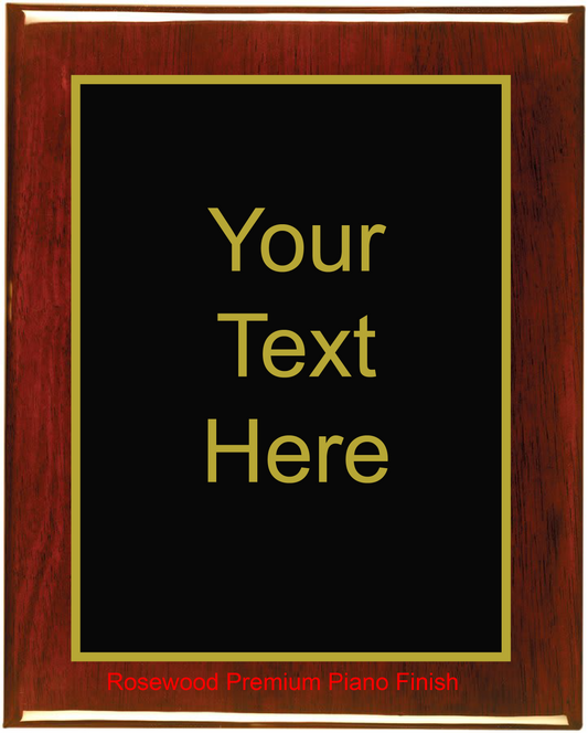 Premium Piano Finish Plaque with Basic Plate