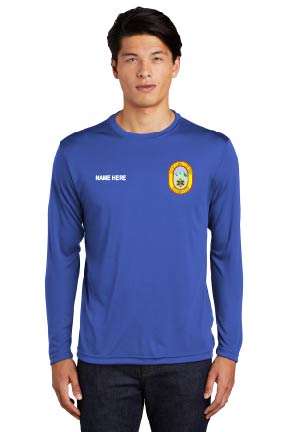SMRG Royal Long Sleeve Sport Tek Mens Performance Tee