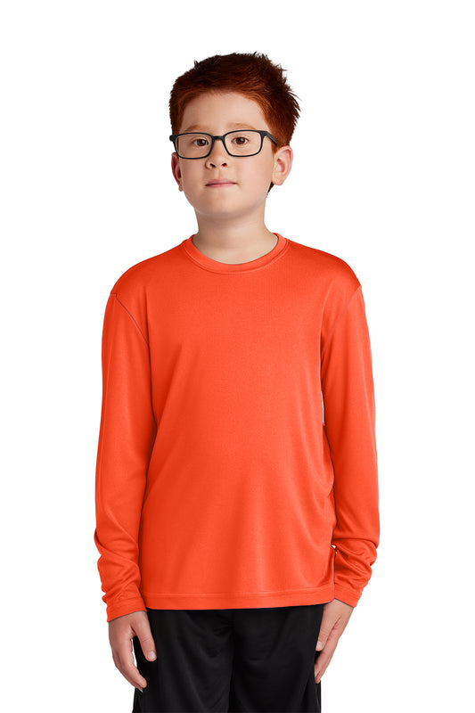 La Bestia Neon Orange Long Sleeve Training Shirt - Youth