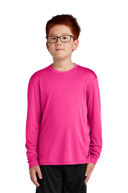 La Bestia Neon Pink Long Sleeve Training Shirt - Youth