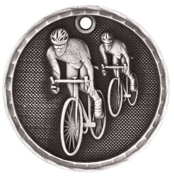 2"3D Bicycling Medal
