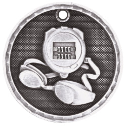 2" 3D Swimming Medal