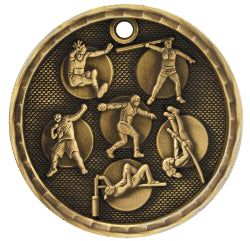 2" 3D Track and Field Medal