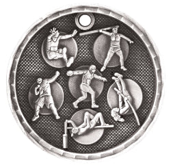 2" 3D Track and Field Medal