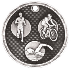 2" 3D Triathlon Medal
