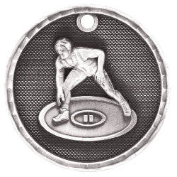 2" 3D Wrestling Medal