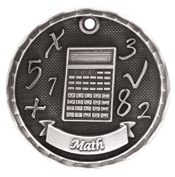 2" 3D Math Medal