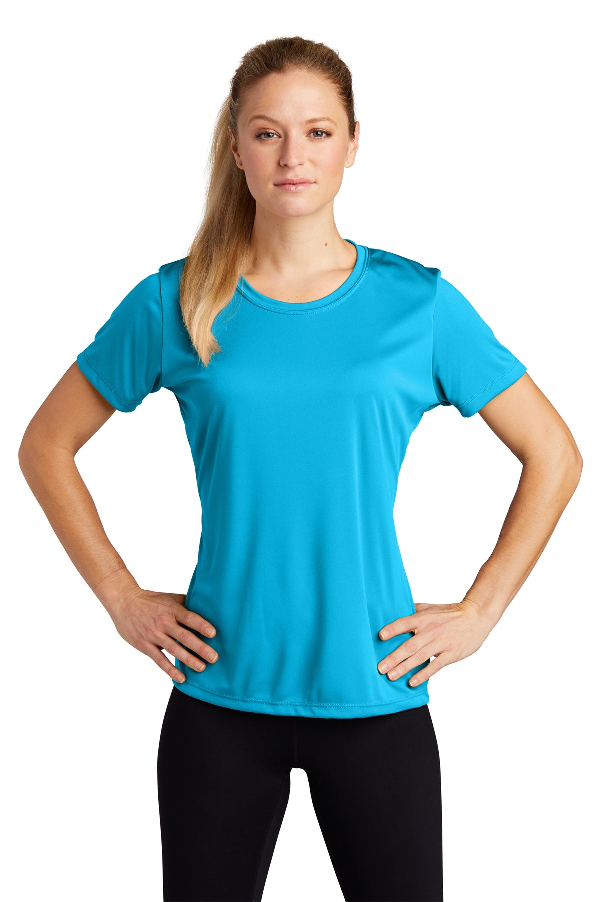 Atomic Blue Sport Tek Ladies Performance Tee