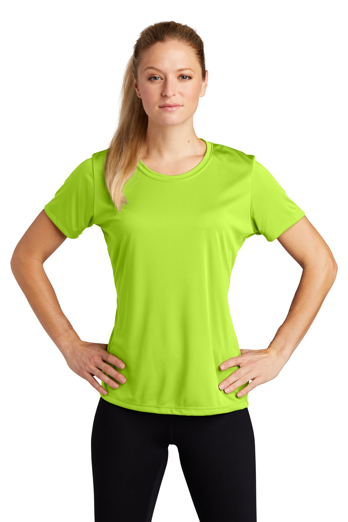 Lime Shock Sport Tek Ladies Performance Tee
