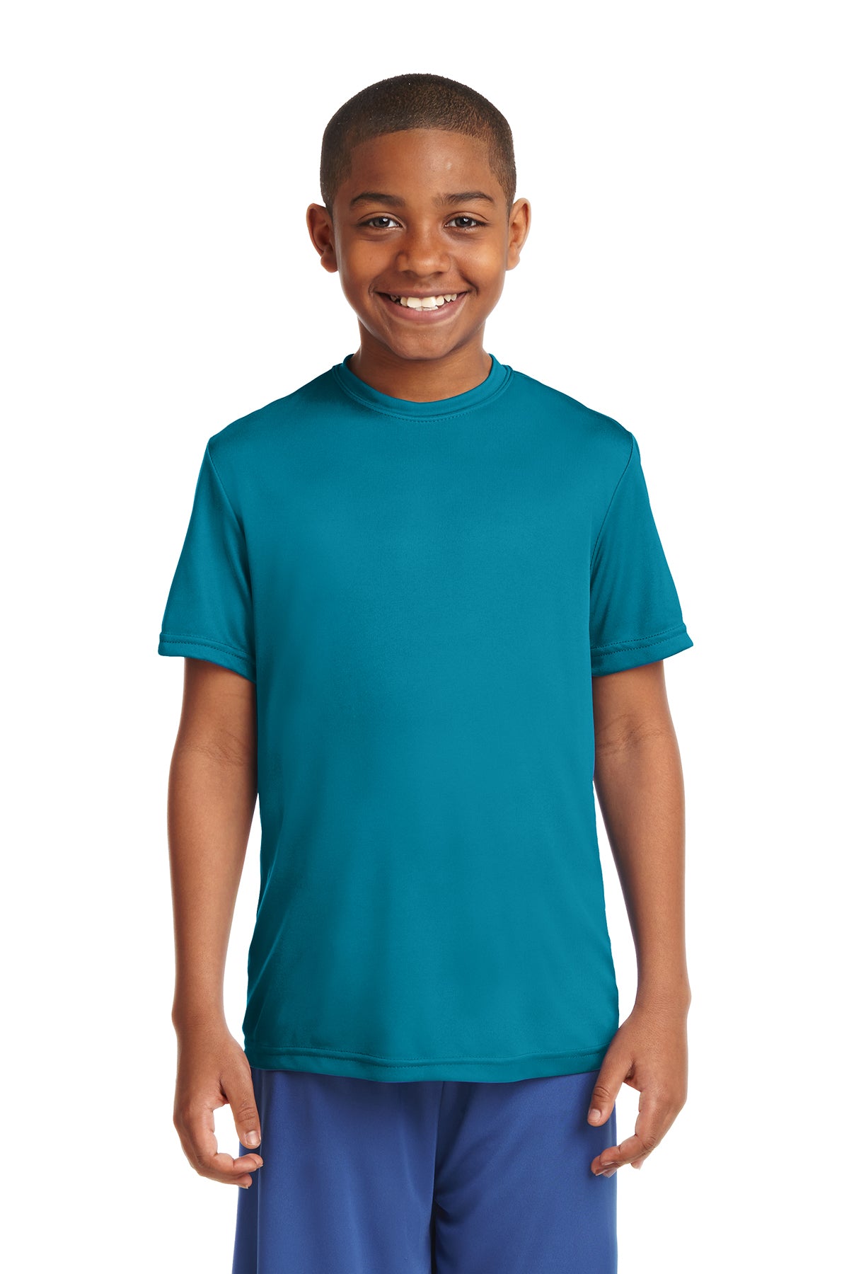 Tropic Blue Sport Tek Youth Performance Tee