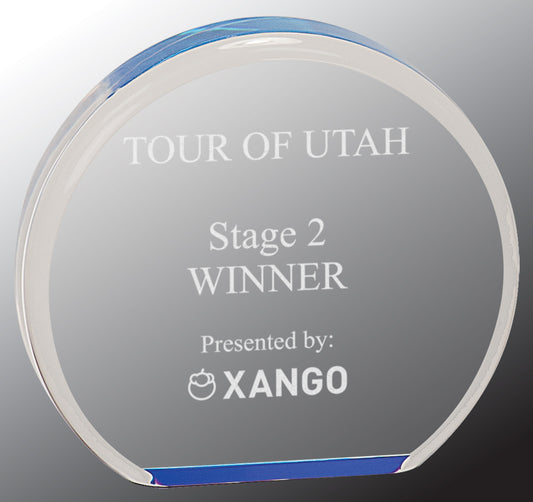 3 1/2" Blue Acrylic Circle