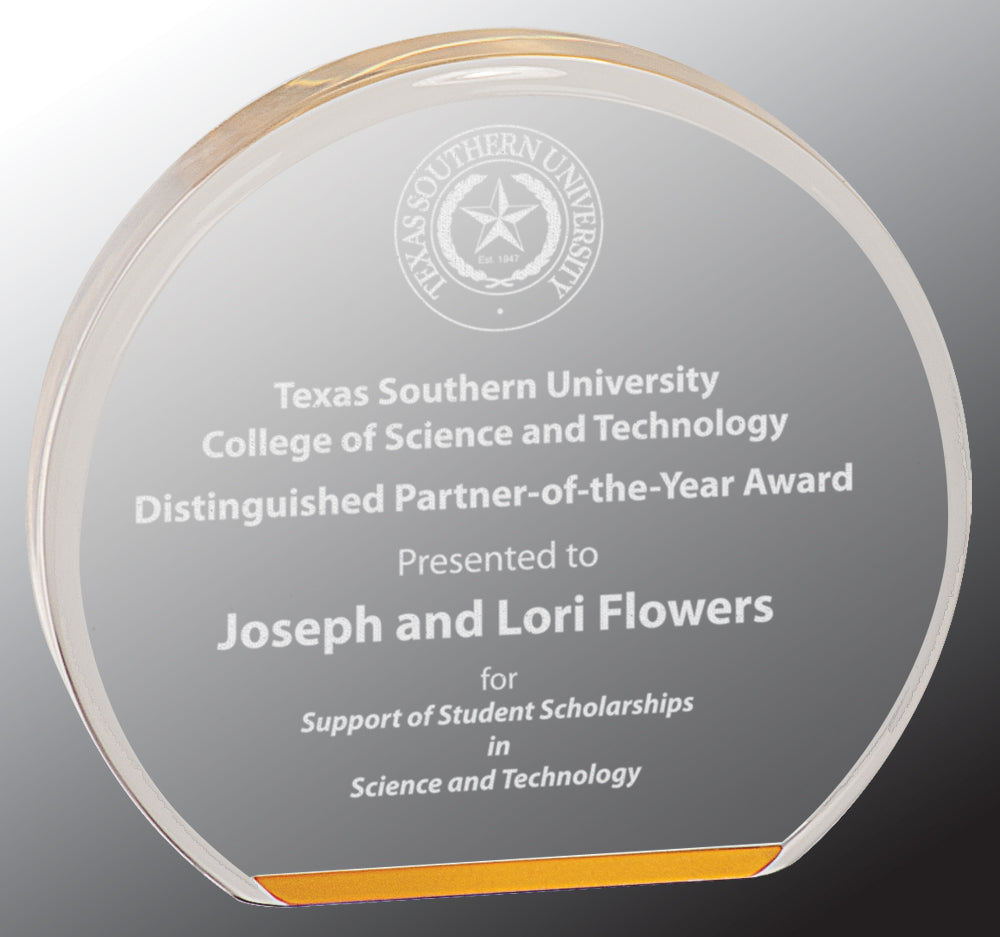 3 1/2" Gold Acrylic Circle