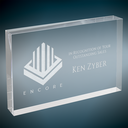 Clear Rectangle No Bevel Acrylic