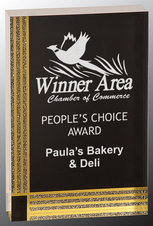 Black Diamond Rectangle Acrylic