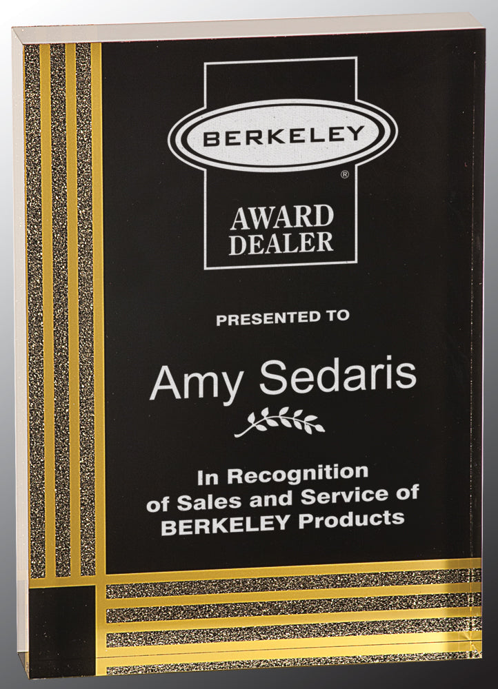 Black Diamond Rectangle Acrylic