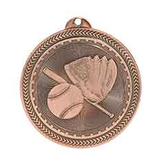 2" Baseball/Softball Laserable BriteLazer Medal