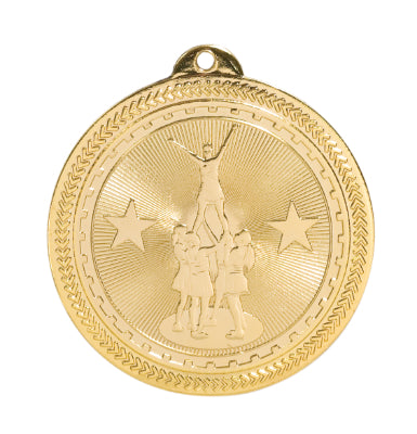 2" Competitive Cheer Laserable BriteLazer Medal