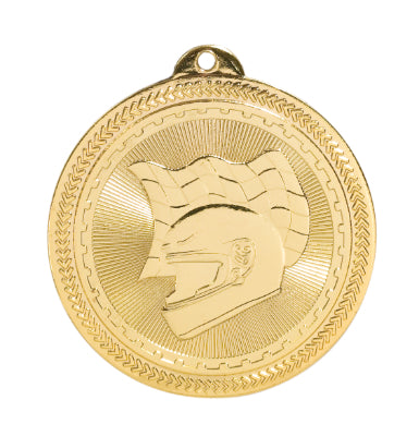2" Racing Laserable BriteLazer Medal