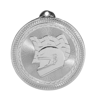 2" Racing Laserable BriteLazer Medal