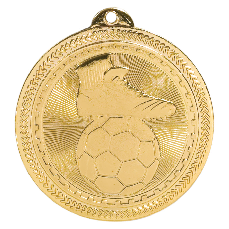 2" Soccer Laserable BriteLazer Medal