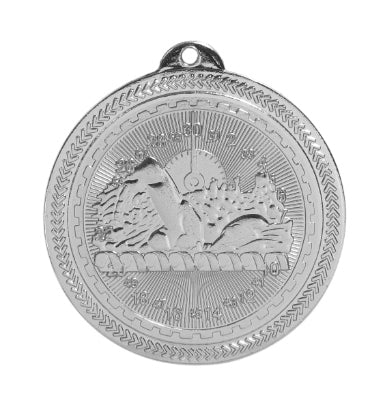 2" Swimming Laserable BriteLazer Medal