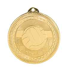 2" Volleyball Laserable BriteLazer Medal