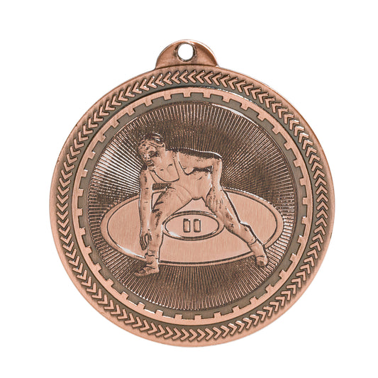2" Wrestling Laserable BriteLazer Medal