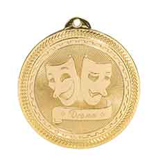 2" Drama Laserable BriteLazer Medal