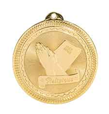 2" Religious Laserable BriteLazer Medal