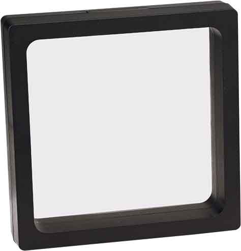 3 1/2" x 3 1/2" Illusion Black Presentation Box with Window