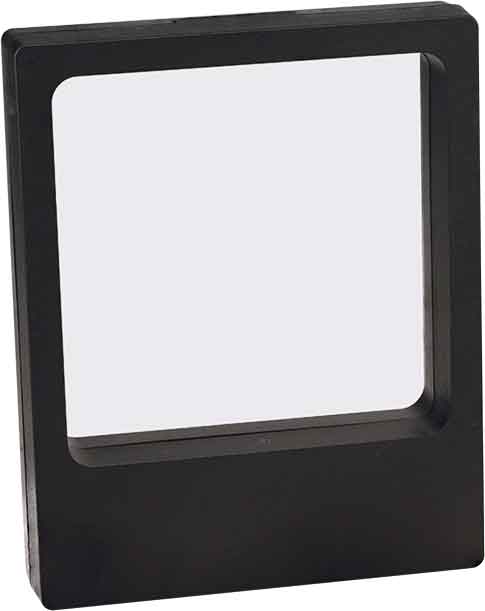 3 1/2" x 4 1/4" Illusion Black Presentation Box with Window