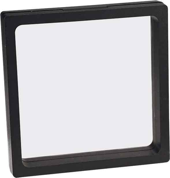 4 1/4" x 4 1/4" Illusion Black Presentation Box with Window