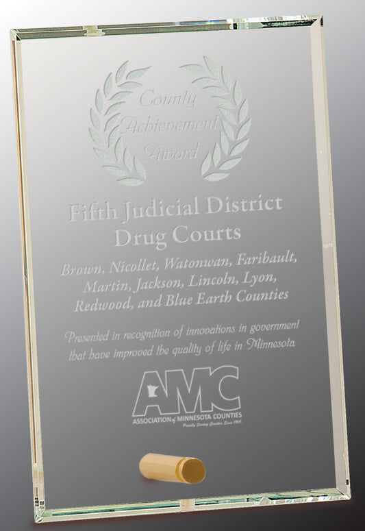 Clear Rectangle CrystalEdge Glass