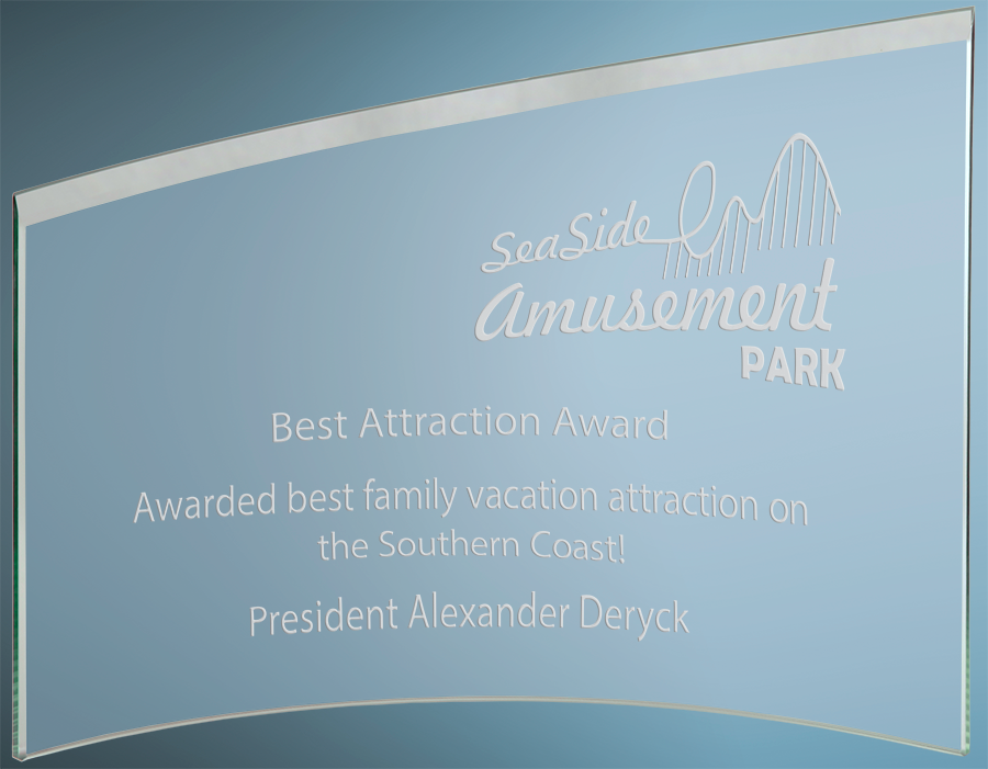 Jade Slanted Glass Crescent