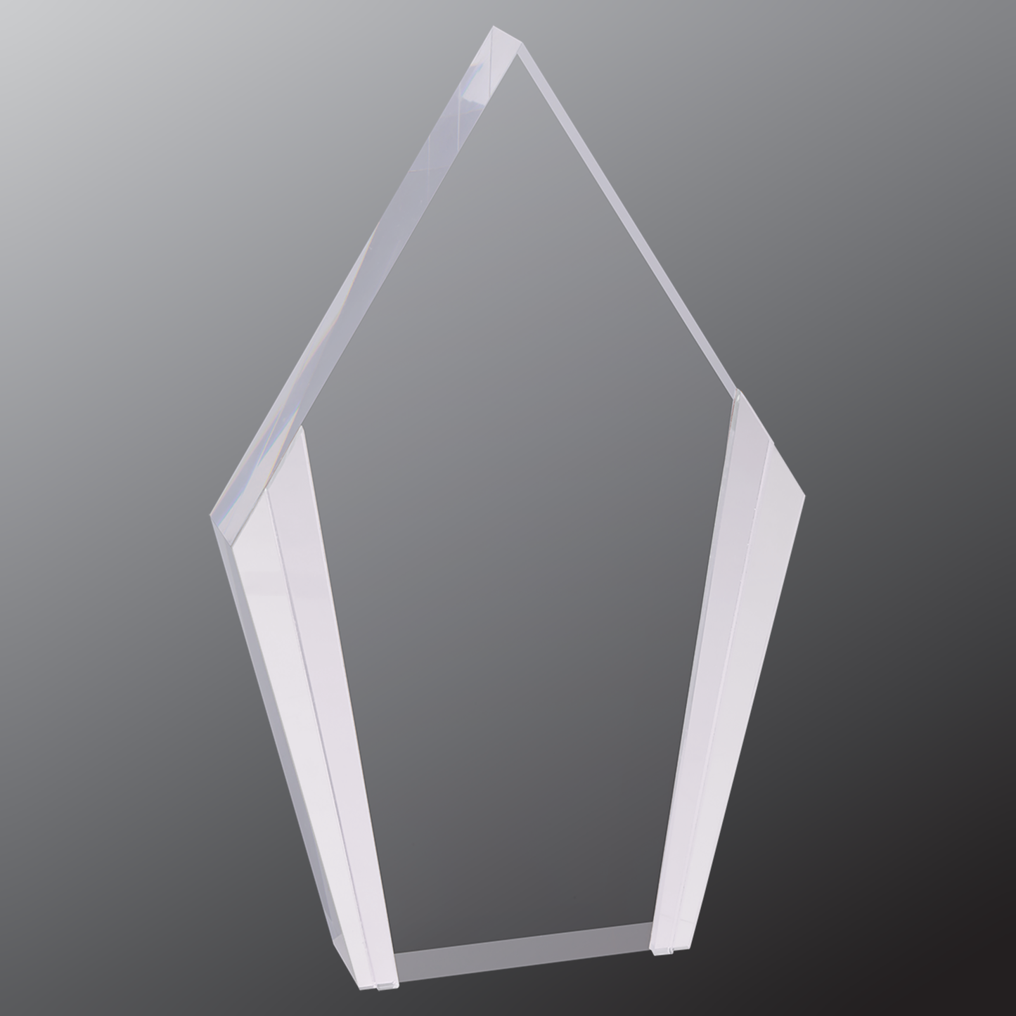 Diamond Acrylic with Silver Edges